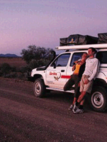couple campervan holiday