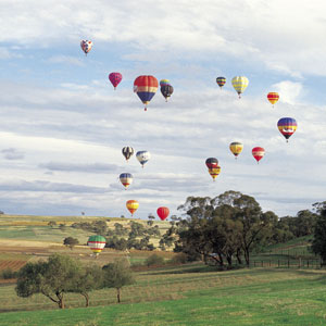 Ballooning Over the Barossa Valley