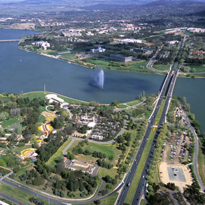 Lake Burley Griffin in Canberra