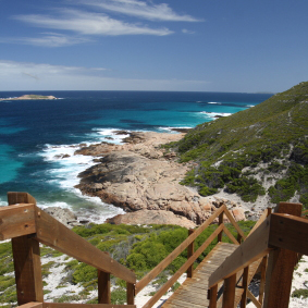 Stairs to Esperance Beach