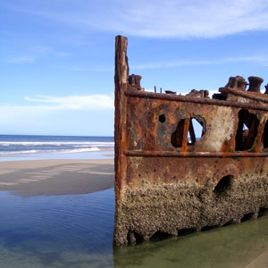 The Maheno Wreck on Fraser