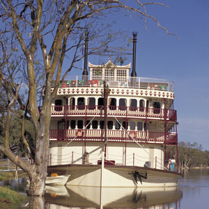 A Houseboat on the Murray River